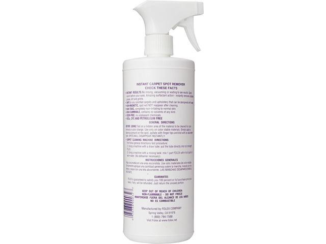 2 Pack Folex Instant Carpet Spot Remover Carpet Cleaner - 32 oz - Removes Pet Accidents, Grease, Red Wine and More