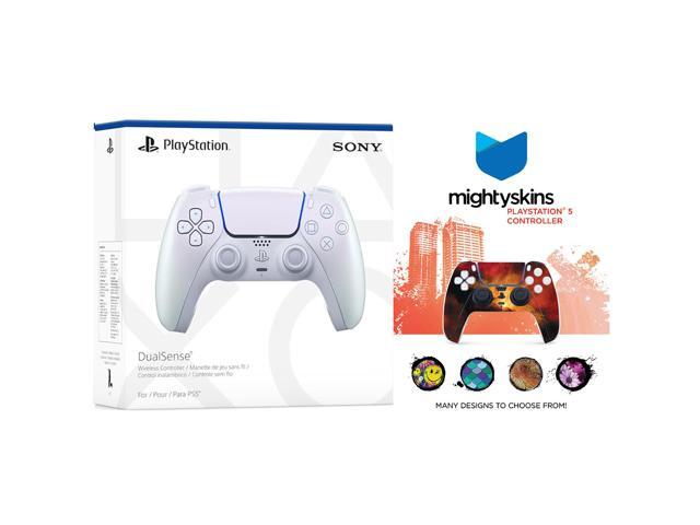 Sony PlayStation 5 DualSense Wireless Controller with MightySkins Custom Decal Skin Voucher - Chroma Pearl