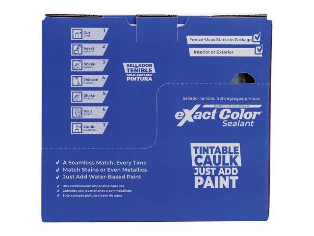 Sashco 12030 9.5 oz eXact Color Tintable Latex Caulk DIY Kit - 6 Pack