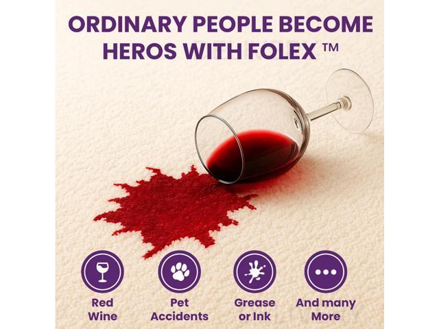 Folex Instant Carpet Spot Remover Carpet Cleaner with Reusable Cleaning Cloth - 128 oz - Removes Pet Accidents, Grease, Red Wine and More - 4 Pack