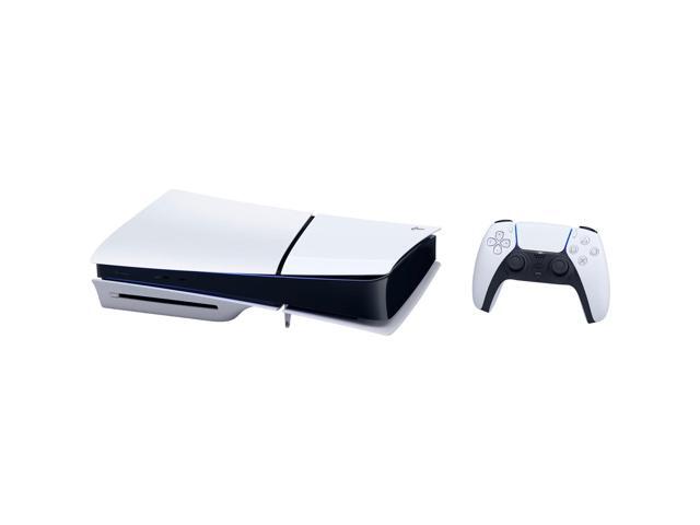 Sony Playstation 5 Slim Disc with Extra Sterling Silver Controller, Plantronics Headset, FPS Grip Kit, Charge Dock and MightySkins Decal Voucher +...