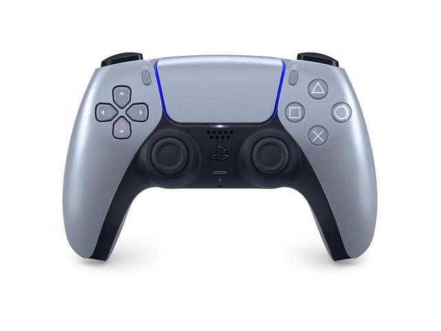 Sony Playstation 5 Slim Disc with Extra Sterling Silver Controller, Plantronics Headset, FPS Grip Kit, Charge Dock and MightySkins Decal Voucher +...