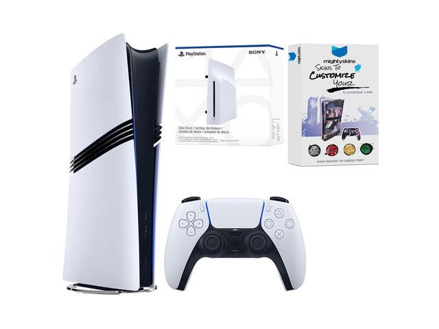 Sony PlayStation 5 Pro Digital Bundle with Disc Drive, Vertical Stand and MightySkins Voucher
