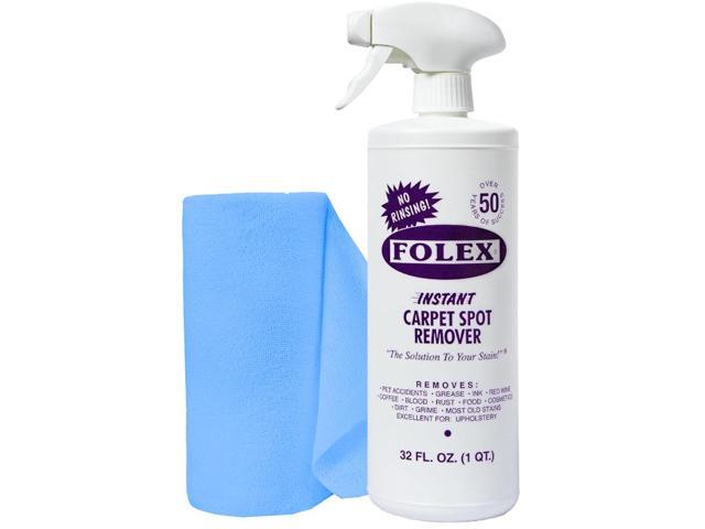 FOLEX Instant Carpet Spot Remover 32 oz Powerful Stain Remover for Carpets, Upholstery & Rugs Eliminates Pet Stains, Grease, Red Wine, Food,...
