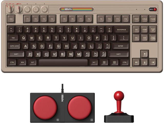 8Bitdo Retro Bluetooth Mechanical Gaming Keyboard, Programmable - C64 Edition