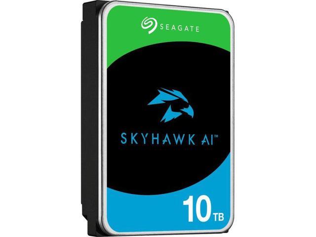 seagate skyhawk ai 10tb video internal hard drive hdd - 3.5 inch sata 6gb/s 256mb cache for dvr nvr security camera system with in-house rescue...