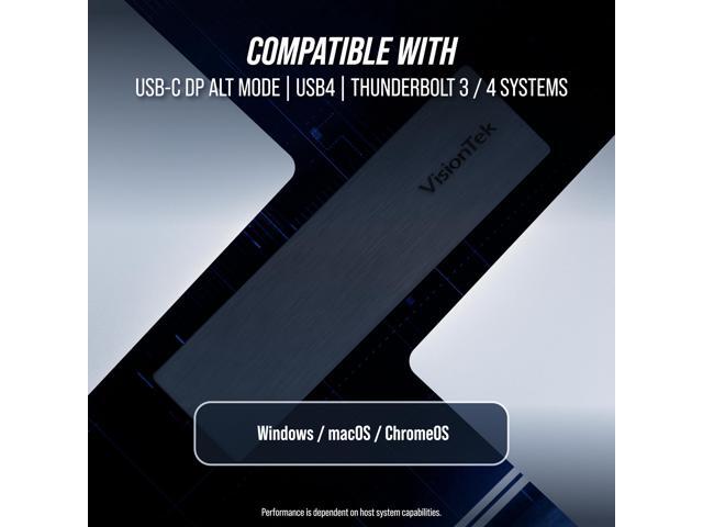 VisionTek VT2510 USB-C Docking Station - Multi Display MST Dock 100W Power Delivery - image 9