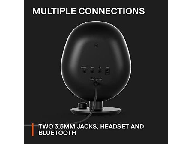 SteelSeries - Arena 9 5.1 Bluetooth Gaming Speakers with RGB Lighting (6 Piece) - Black - image 6