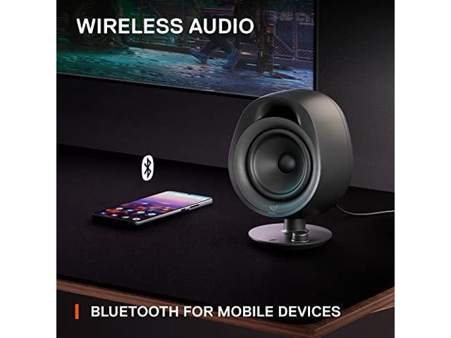 SteelSeries - Arena 9 5.1 Bluetooth Gaming Speakers with RGB Lighting (6 Piece) - Black - image 7