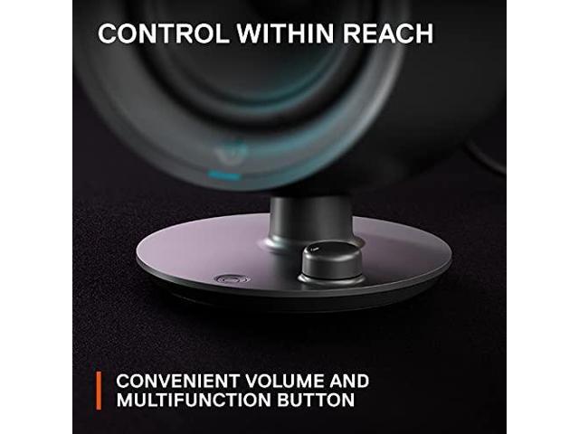 SteelSeries - Arena 9 5.1 Bluetooth Gaming Speakers with RGB Lighting (6 Piece) - Black - image 8