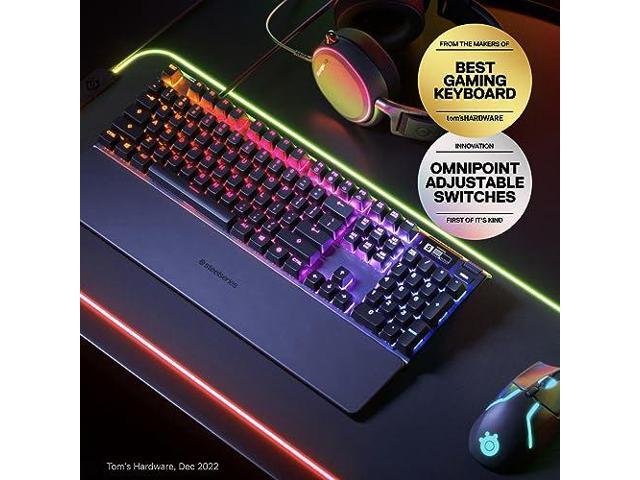 SteelSeries - Apex Pro Mini 60% V2 Wireless Mechanical OmniPoint Adjustable HyperMagnetic Gaming Keyboard with Rapid Tap - Black - image 12