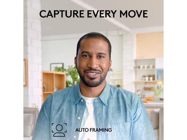 Logitech - Brio 505 Full HD Webcam with Auto Light Correction, Auto-Framing, Works with Microsoft Teams, Zoom, Google Meet - Graphite - image 10