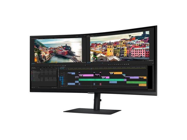 Samsung - 34" ViewFinity S65UC Ultra-WQHD AMD FreeSync Curved Monitor (DisplayPort, HDMI, USB-C) - Black - image 5