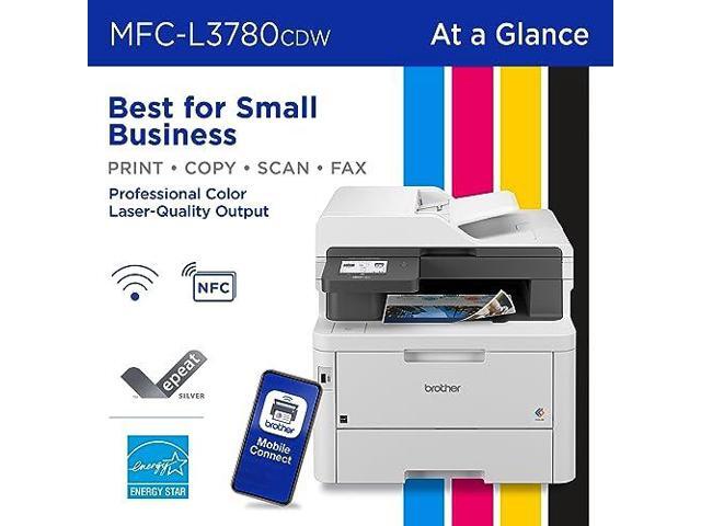 Brother - MFC-L3780CDW Wireless Digital Color All-in-One Printer with Laser Quality Output, Great for Business - White - image 8