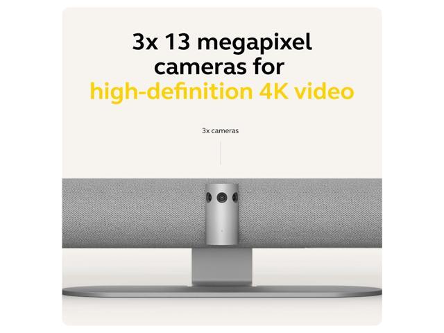 Jabra PanaCast 50 180° Panoramic 4K USB Collaboration Videobar - Grey - image 5