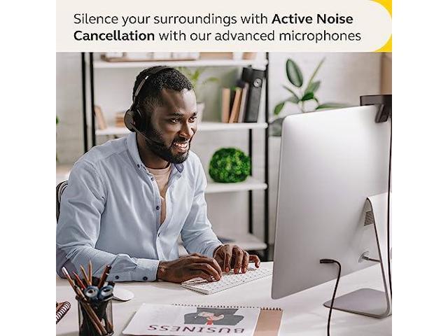 Jabra Evolve2 55 Link380a UC Stereo Headset - Black - image 7