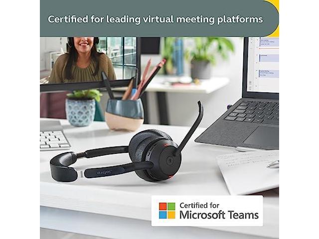 Jabra Evolve2 55 Link380a UC Stereo Headset - Black - image 8