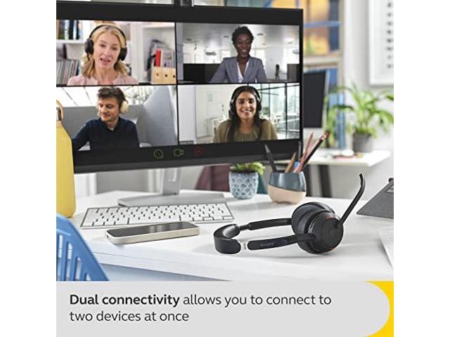 Jabra Evolve2 55 Link380a UC Stereo Headset - Black - image 10