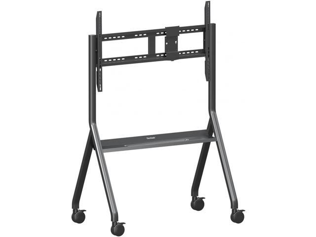 ViewSonic VB-STND-009 IFP, CDE Slim Mobile Cart for 55' to 86' - Supports 400x400mm to 1000x600mm VESA patterns - Lockable 4' 360o Caster Wheels -...