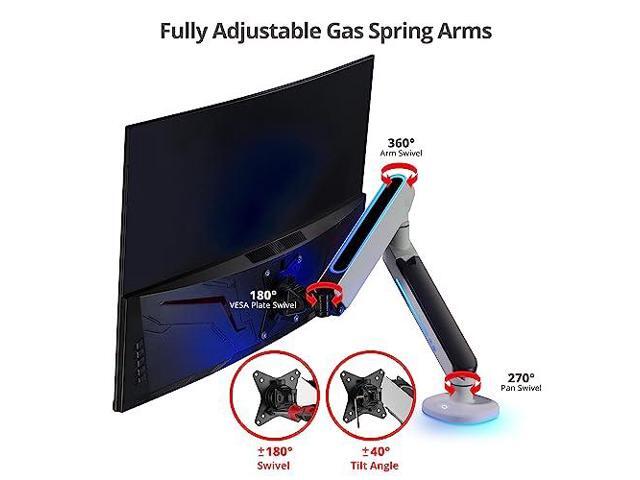 SIIG Single Monitor Desk Mount RGB