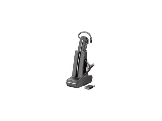 Poly SAVI 8200 UC 8245 Headset - Mono, Stereo - USB Type A - Wireless - DECT - 449.5 ft - 32 Ohm - 20 Hz - 20 kHz - Over-the-ear - Monaural -...