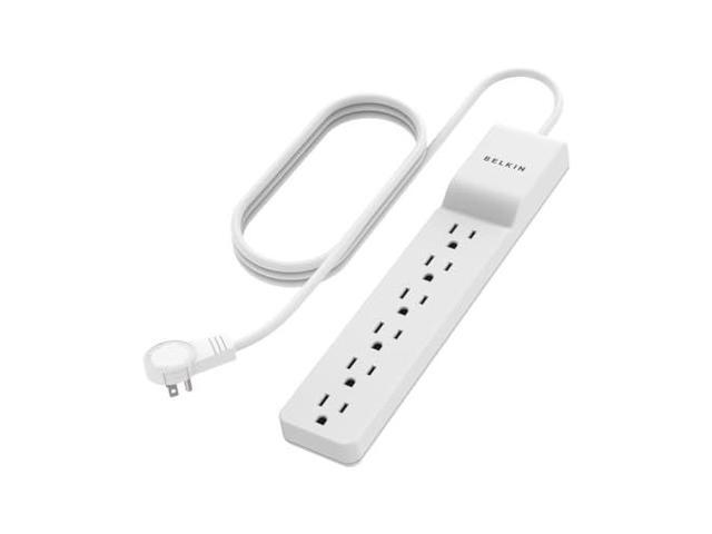 Belkin 6-Outlet Surge Protector Power Strip, 6ft Cord, 360° Rotating Plug - 1080 Joules Protection