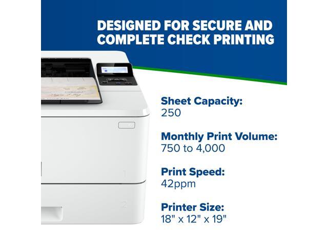 TROY 4001DN MICR Printer, Check Printing, 250 Sheet Capacity, 1 Locking Tray, 3 Trays Maximum, Up to 42ppm
