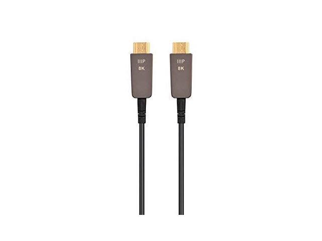 Monoprice HDMI Cable - 100 Feet - Black | Ultra High Speed 8K@120Hz Dynamic HDR 48Gbps Fiber Optic eARC AOC YCbCr 4:4:4 Compatible with PS 5 / PS 5 Digital Edition / Xbox Series X & S and More - image 9