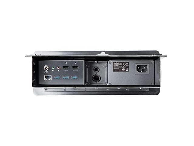 StarTech. com Conference Room Docking Station w/ Power; Table Connectivity A/V Box, Universal Laptop Dock, 60W PD, AC Outlets, USB Charging