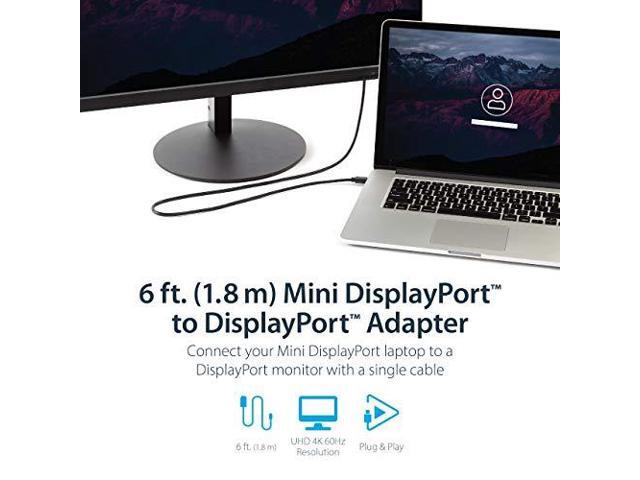 StarTech 6ft Mini DisplayPort to DisplayPort 1.2 Cable 10 Pack MDP2DPMM610PK