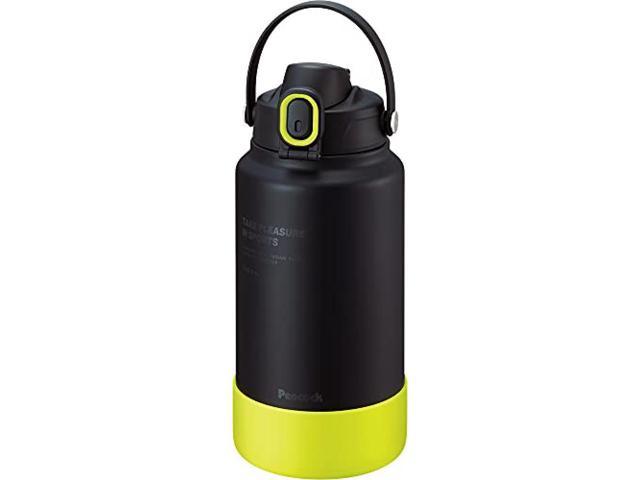 Peacock Stainless Bottle Straight Drink 2.0L Black Yellow (AJG-R200BY) Water Bottle Peacock