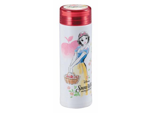 Disney Water Bottle Bottle 300ml Direct Drinking Lightweight Slim Personal Bottle with Ice Stop Vacuum Insulated Snow White / Floral