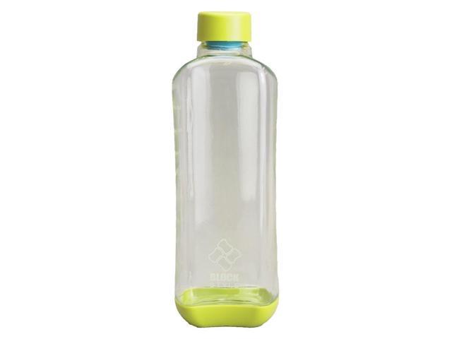 Water bottle 1000ml Direct drinking PC Aqua bottle Green block style H-6039
