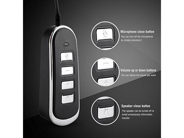 Fosa RJ9 USB Headset Jack Cable Adapter Audio Headphones Conversion Line Compatible Converter Computer Headphones Line With Control Box