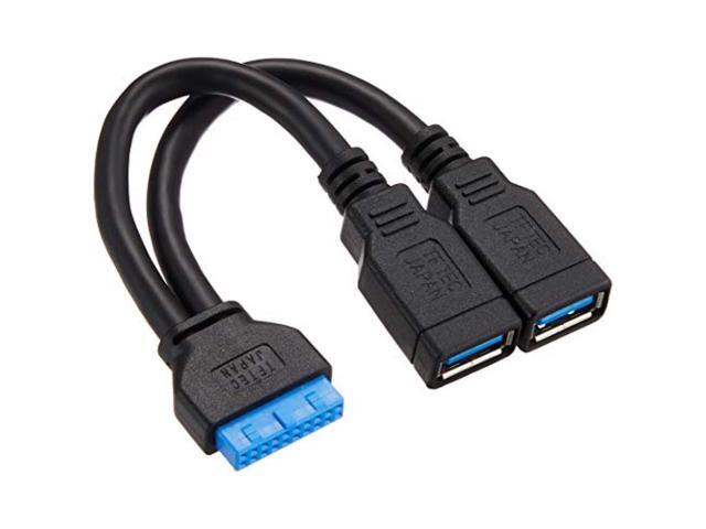 Conversion expert M / B USB3.0 pin header terminal USB3.0 (A / female x 2) conversion cable MB-USB3 / CA