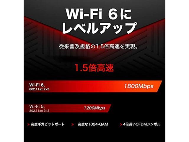 MERCUSYS AX1800 Wi-Fi 6 Router [Powered by TP-Link] Dual-band WPA3 IPv6-enabled VPN support Easy setup Gigabit MR70X/A