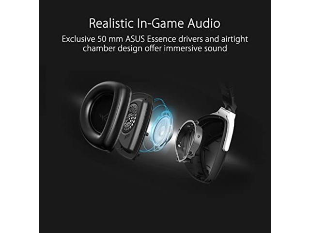 ASUS Gaming Headset ROG Delta S Wireless (AI beamforming microphone with AI noise canceling function / Dual wireless connection with 2.4GHz and...