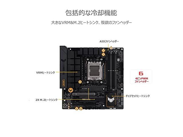 ASUS AMD Ryzen 7000 Series AM5 with AMD B650 MicroATX Motherboard TUF GAMING B650M-PLUS/Domestic Product