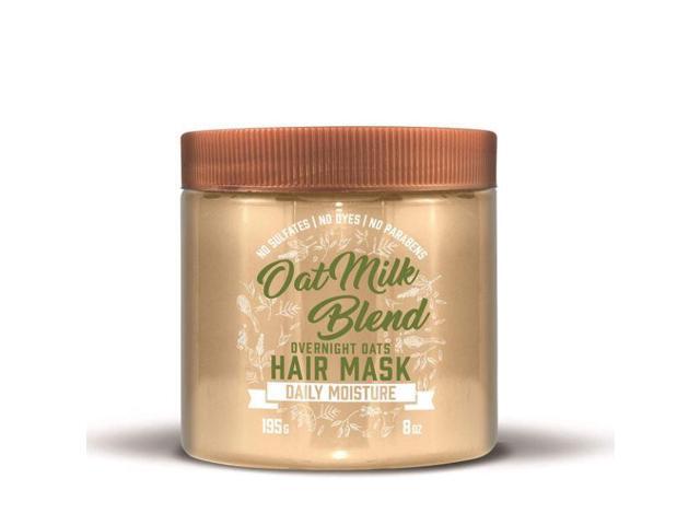 Aveeno Farm-Fresh Oat Milk Overnight Hair Mask - Hydrating Treatment with Oat Extract & Almond Milk for Dry, Damaged, Color-Treated Hair