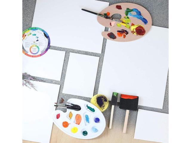 Glokers Canvas Panels Painting Kit Art Supplies Set Includes Paint Palette, Sponge Brushes, Canvases, Paintbrushes & Mixing Wheel Warp-Free...