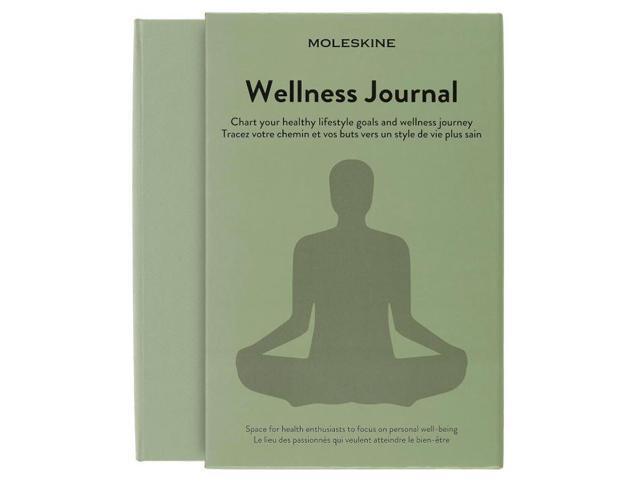 Moleskine Passion Journal, Wellness, Hard Cover, Large (5' x 8.25') Willow Green, 400 Pages