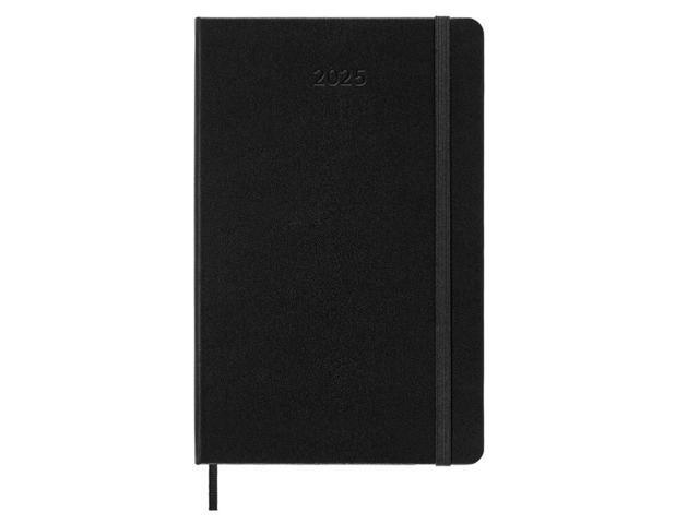 Moleskine Classic 12 Month 2025 Weekly Horizontal Planner, Hard Cover, Large (5' x 8.25'), Black, 144 pages