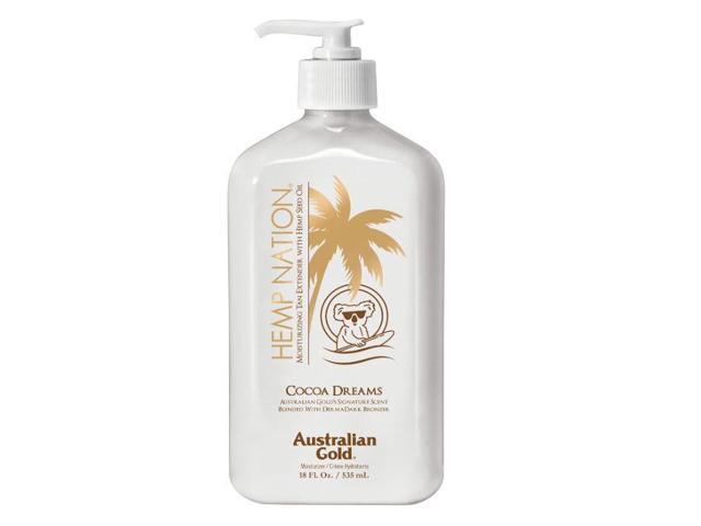 Australian Gold Hemp Nation Cocoa Dreams Tan Extender w/ Derma Dark Bronzer 18oz