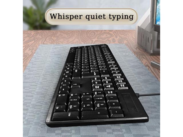 Hasee S-M11 Wired Keyboard and Mouse Combo for Windows, Optical Wired Mouse, Plug and Play, Full-Size Keyboard, Spill-Resistant, Quiet Typing,...