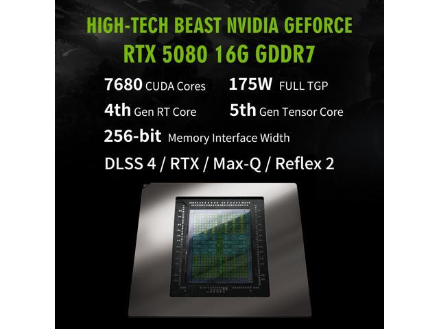 Hasee T8 Pro-16'' GeForce RTX 5080 Laptop GPU Intel i9-14900HX-5.8GHz, AI Gaming Laptop, 32G DDR5 RAM, 2TB SSD, 16'' 240Hz QHD+ 100%sRGB IPS...