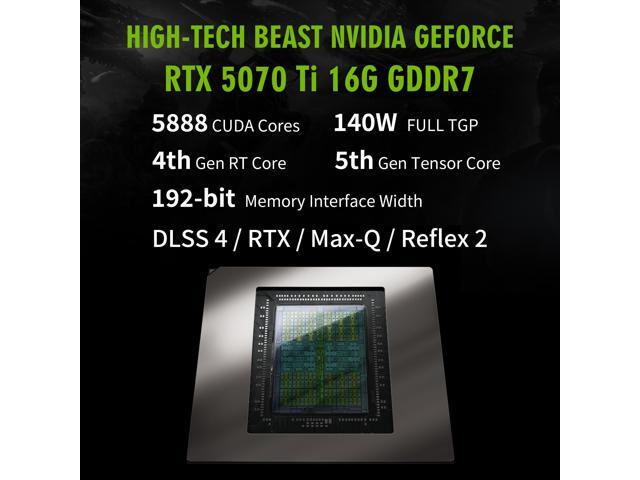 Hasee T8 Pro-16'' GeForce RTX 5070 Ti Laptop GPU, Intel i7-14700HX-5.5GHz, AI Ready Gaming Laptop, 32GB DDR5 RAM, 1TB SSD, 16'' 300Hz QHD+ 100%sRGB...