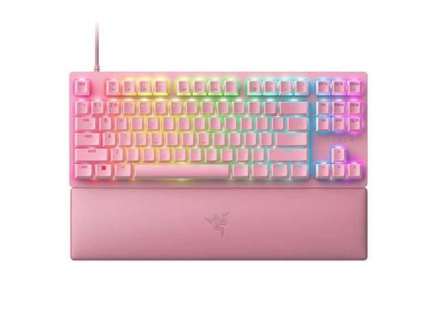 Razer Huntsman V2 TKL Tenkeyless Gaming Keyboard: Fast Linear Optical Switches Gen2 & 8000Hz Polling Rate - Detachable Type-C Cable - PBT Keycaps.