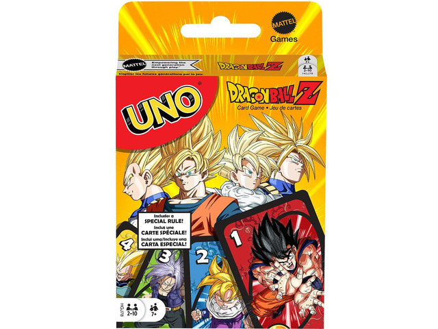 Mattel Games UNO Dragon Ball Z Card Game Japanese Manga Theme