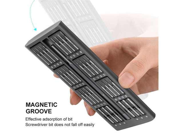 KUTUMAI Screwdriver Bits Magnetic Portable Case 63 in 1 Set Multifunctional Pocket Mini Repair Tool Kit for Electronics, Tablet, Xiaomi Iphone...
