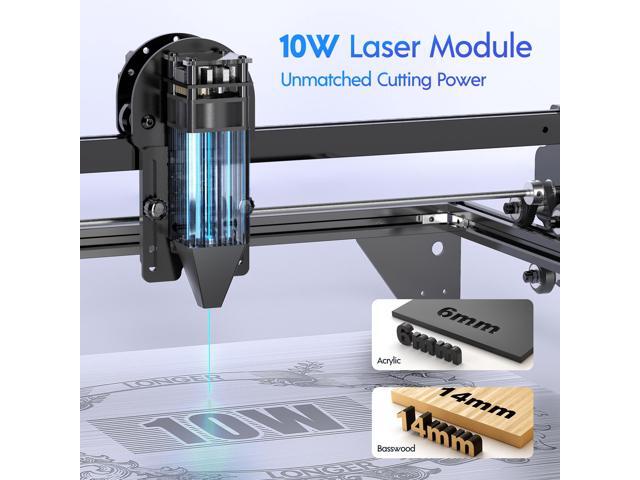 Longer Ray5 Engraver, Engraving Cutting Machine10W Output Power Engraving Cutting Machine, 32-bit Motherboard, Compressed Spot CNC, App Offline...